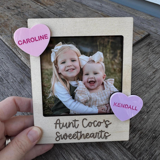 Valentine's Gift | Photo Frame Magnet | Valentine's Day Photo Magnet | Gift for Grandma | Gift for Mom | Valentine's Picture Frame | Custom