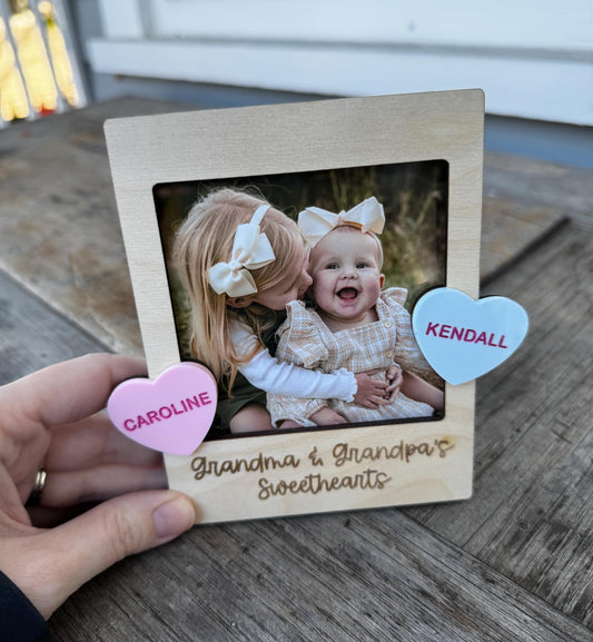 Valentine's Gift | Photo Frame Magnet | Valentine's Day Photo Magnet | Gift for Grandma | Gift for Mom | Valentine's Picture Frame | Custom