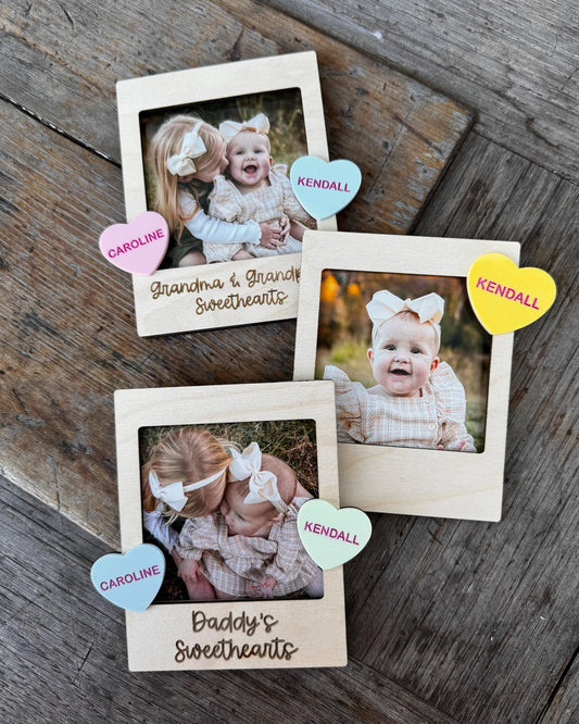 Valentine's Gift | Photo Frame Magnet | Valentine's Day Photo Magnet | Gift for Grandma | Gift for Mom | Valentine's Picture Frame | Custom