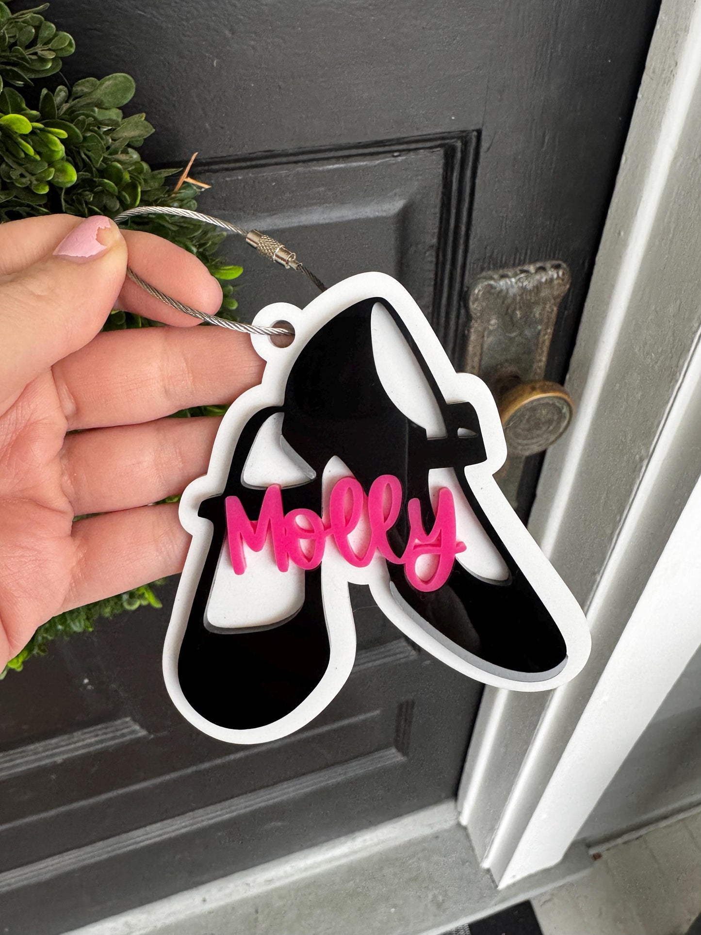 Personalized Tap Dance Bag Tag | Custom Name Dance Keychain | Tap Dancer Gift | For Dance Teacher | Tap Dance Backpack Tag | Dance Comp Gift