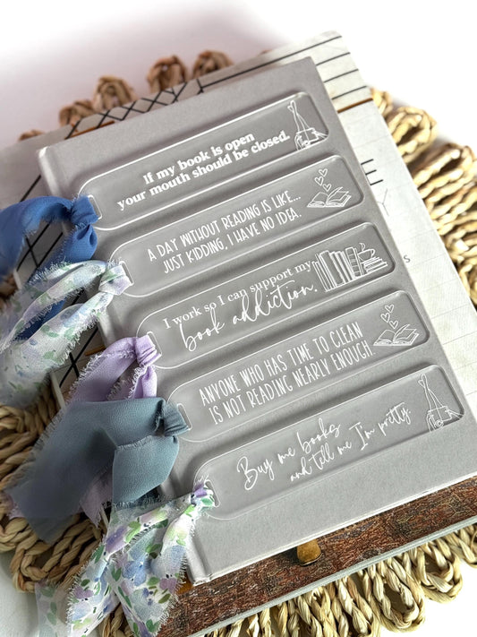 Funny Acrylic Bookmark with Reading Quote Bookmark for Book Lover Snarky Book Gift Cute Gift for Reader Gift for Teacher Gift for Book Lover