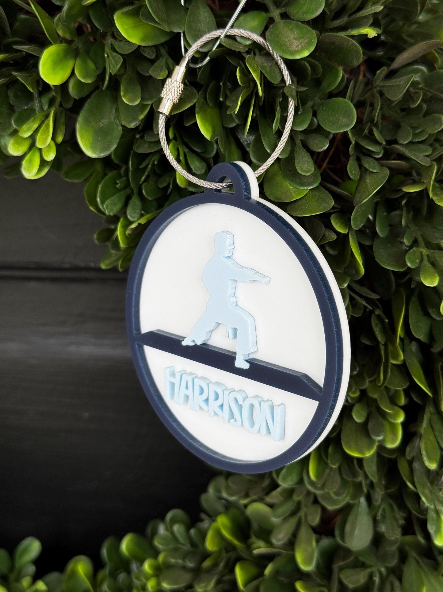Martial Arts Bag Tag for Kids Custom Name Martial Arts Keychain Personalized Martial Artist Gift Martial Arts Coach Gift Stocking Stuffer
