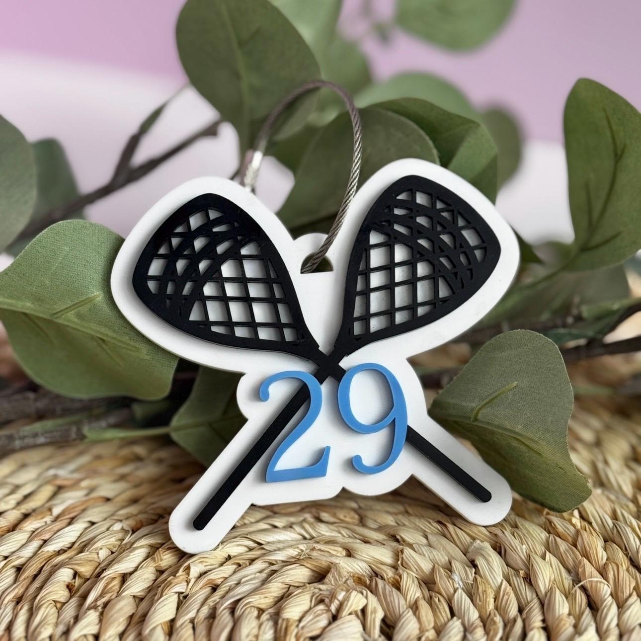 Lacrosse Goalie Bag Tag for Kids Custom Name Lacrosse Goalie Keychain Personalized Lacrosse Team Gift Lacrosse Goalie Gift Stocking Stuffer