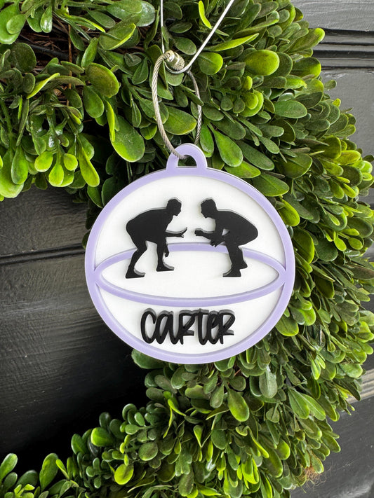Wrestling Bag Tag for Kids Custom Name Wrestling Keychain Personalized Wrestling Gift Wrestling Coach Gift Wrestling Stocking Stuffer