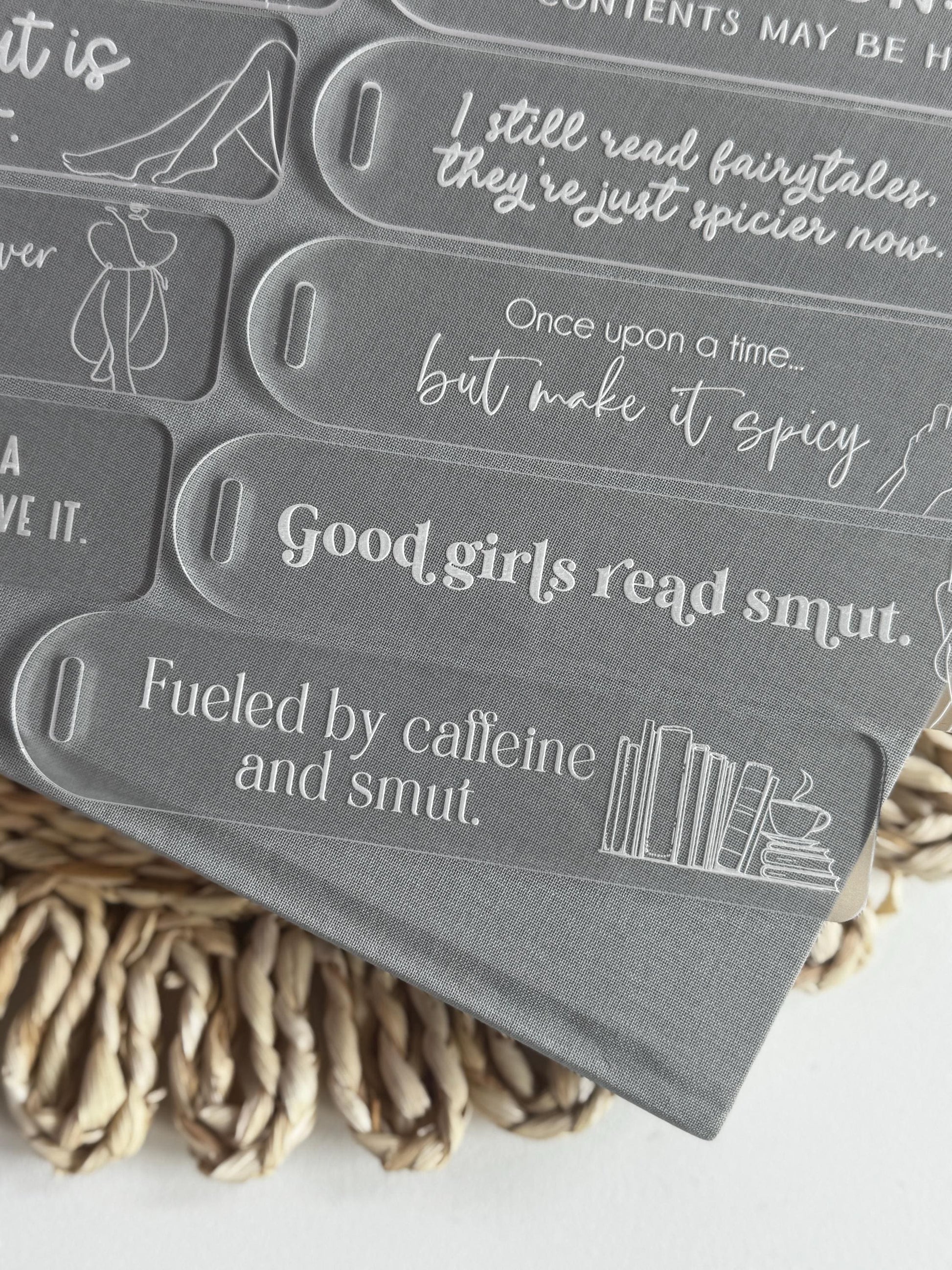 Smut Acrylic Bookmark with Funny Quote Snarky Book Gift NSFW Gift Spicy Reader Gift Smut Reader Gift Gift for Book Lover Spicy Book Gift