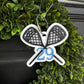 Lacrosse Goalie Bag Tag for Kids Custom Name Lacrosse Goalie Keychain Personalized Lacrosse Team Gift Lacrosse Goalie Gift Stocking Stuffer