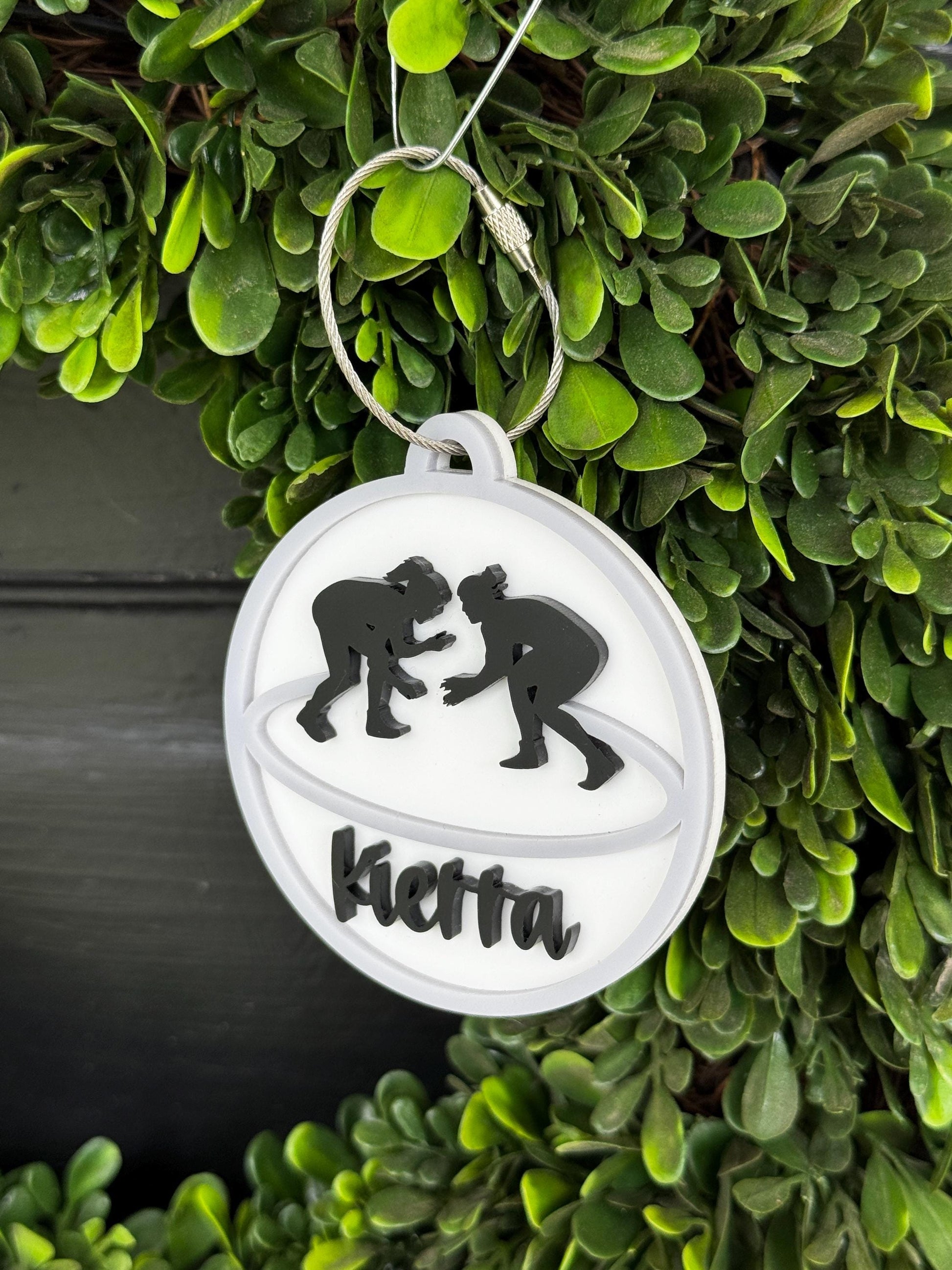 Wrestling Bag Tag for Kids Custom Name Wrestling Keychain Personalized Wrestling Gift Wrestling Coach Gift Wrestling Stocking Stuffer