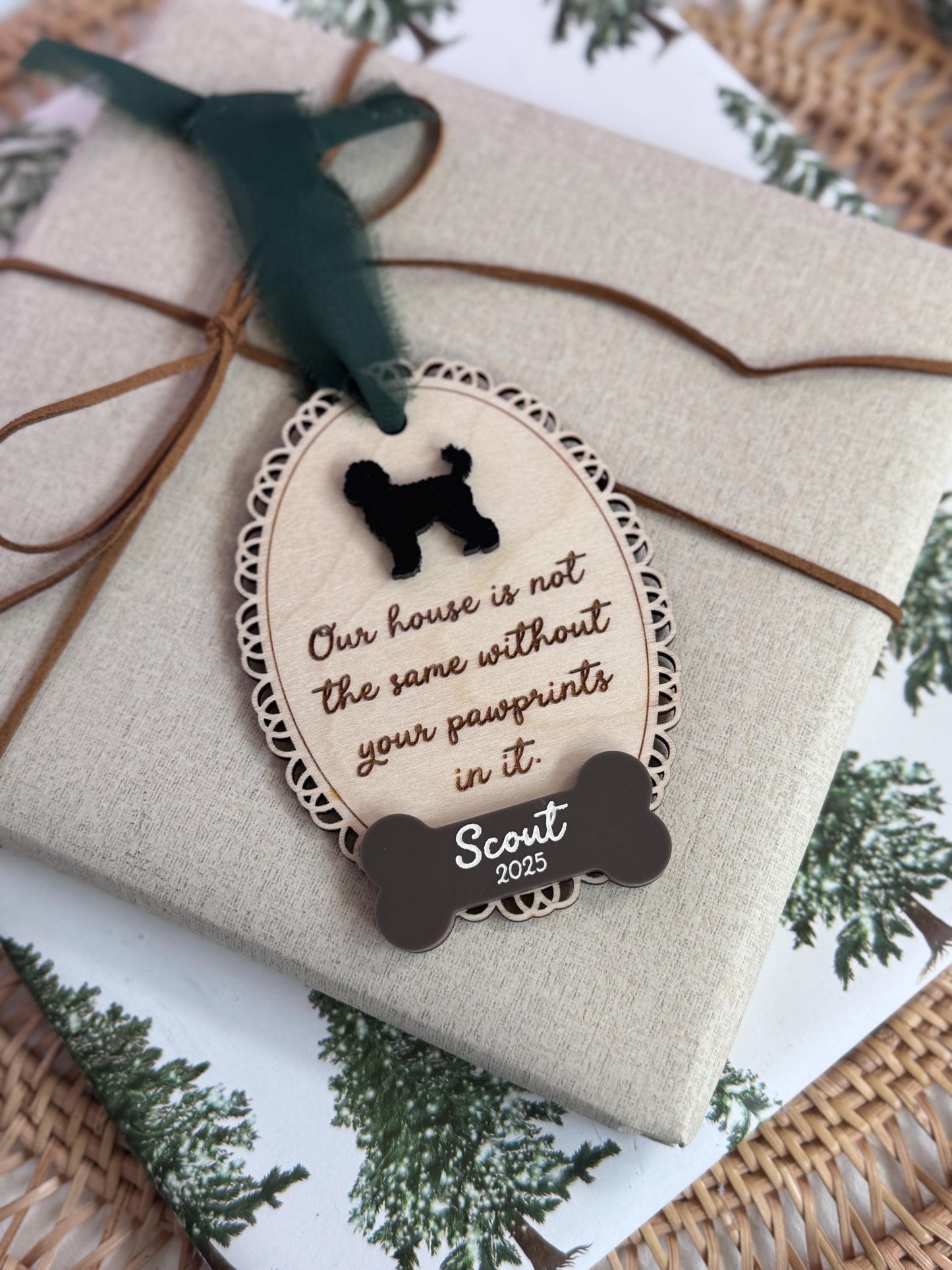 Pet Memorial Ornament Custom Ornament Pet Memorial Ornament Sentimental Gift Pet Keepsake Laser Ornament Handmade Ornament Pet Loss