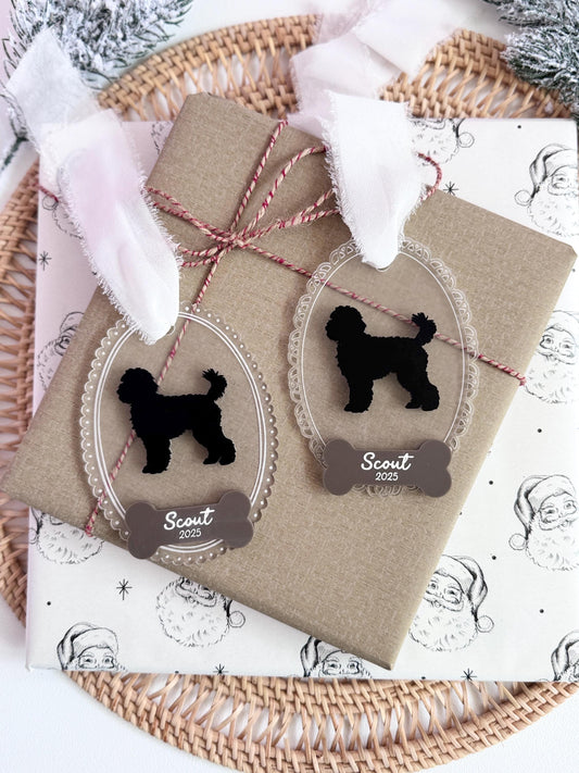 Pet Ornament Custom Ornament Laser Made Ornament Dog Silhouette Ornament Sentimental Gift Pet Owner Gift Keepsake Ornament Handmade Ornament