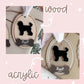 Pet Ornament Custom Ornament Laser Made Ornament Dog Silhouette Ornament Sentimental Gift Pet Owner Gift Keepsake Ornament Handmade Ornament