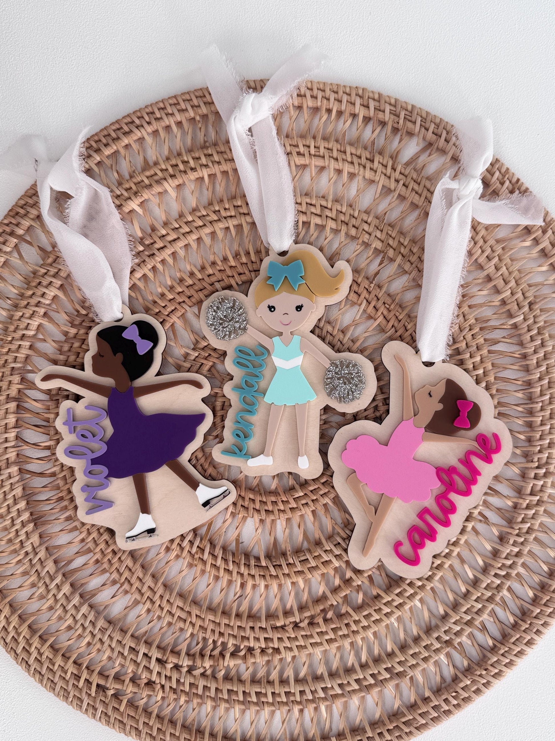 Figure Skating Ornament for Custom Ice Skater Gift or Keepsake