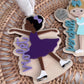 Figure Skating Ornament for Custom Ice Skater Gift or Keepsake