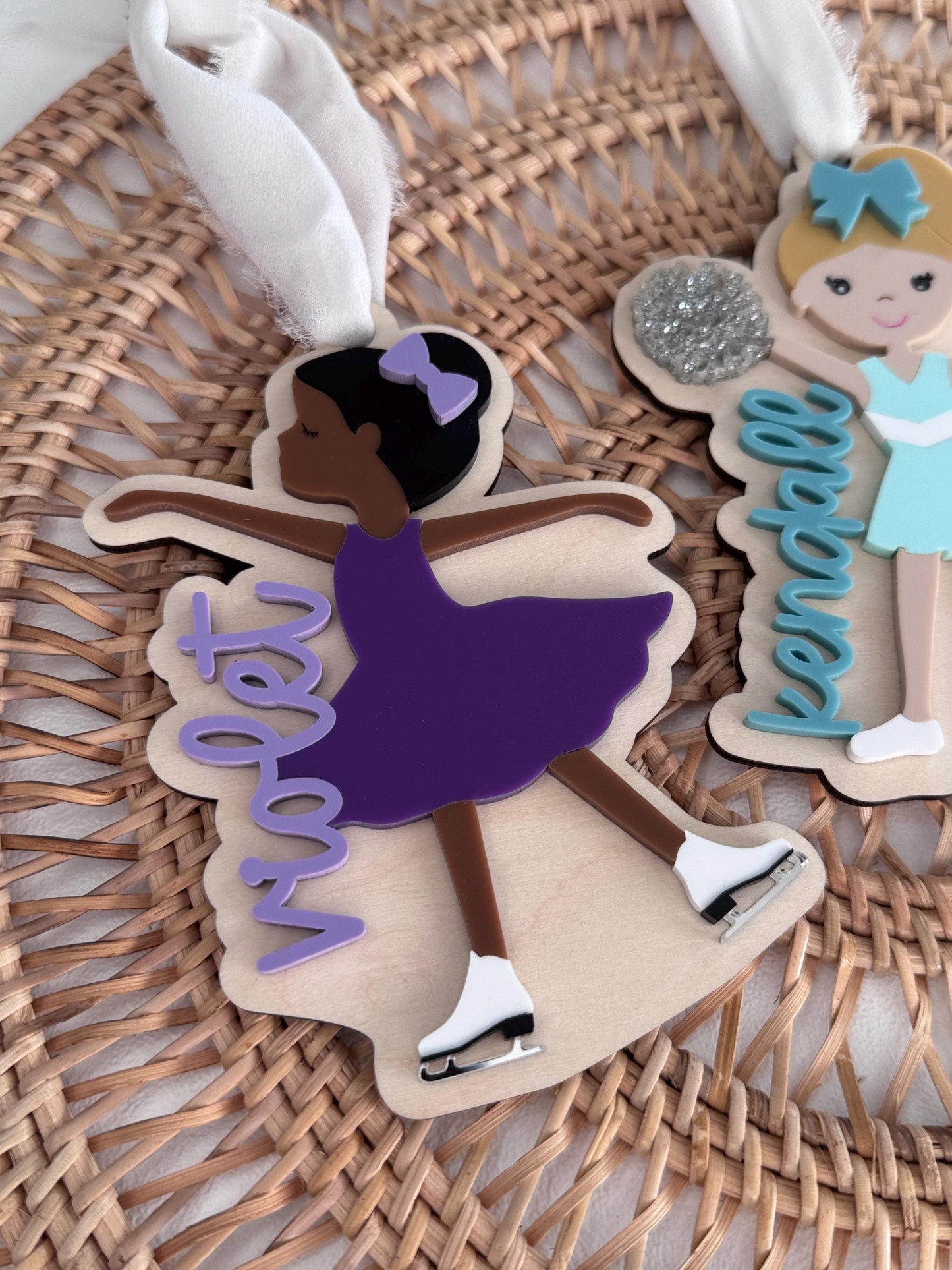 Figure Skating Ornament for Custom Ice Skater Gift or Keepsake