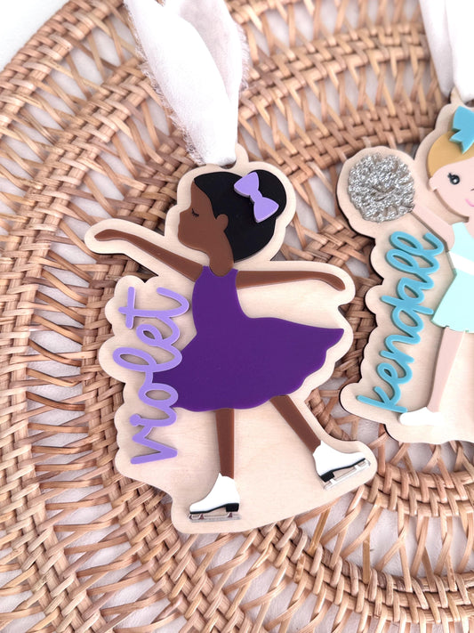 Figure Skating Ornament for Custom Ice Skater Gift or Keepsake