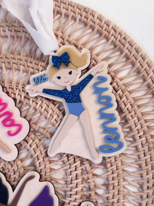 Gymnastics Ornament for Custom Gymanst Gift or Keepsake