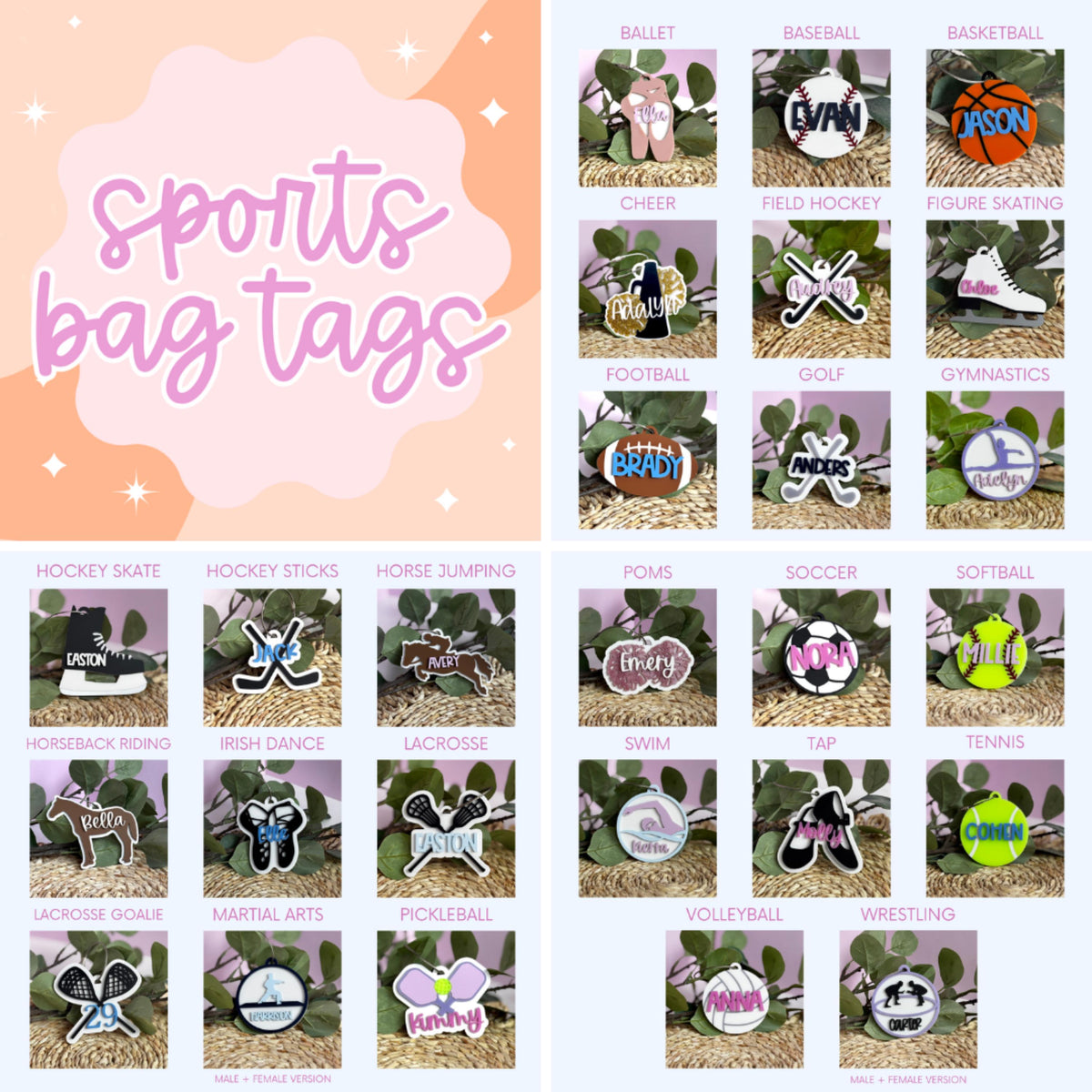 Volleyball Bag Tag | Personalized Bag Tag | Volleyball Keychain | Volleyball Gift | Gift for Boy | Gift for Girl | Stocking Stuffer