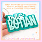 Teacher Gift | Personalized Bag Tag | Personalized Gift | Backpack Tag | Gift for Teacher | Bogg Bag Tag | Stocking Stuffer