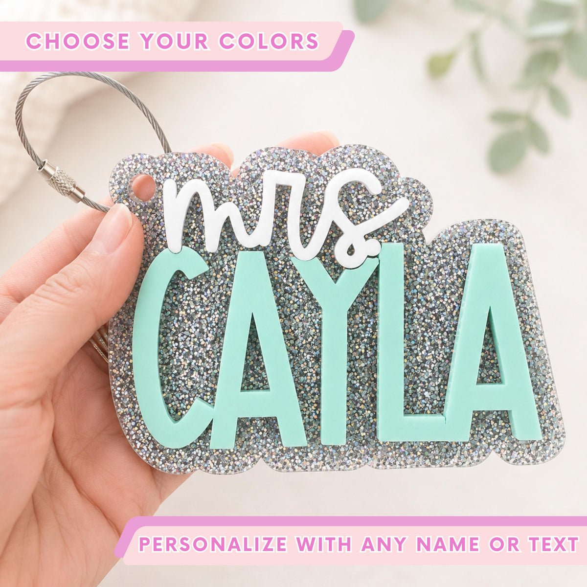 Teacher Gift | Personalized Bag Tag | Personalized Gift | Backpack Tag | Gift for Teacher | Bogg Bag Tag | Stocking Stuffer