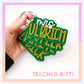 School Colors Keychain Custom Name Team Gift Personalized Bag Tag For Teachers Coaches Sports Fans Students Backpack ID Bogg Bag Tag Acrylic