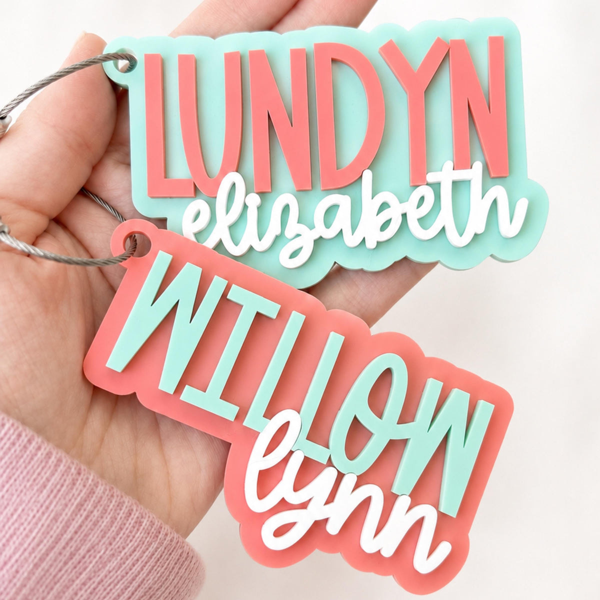 Personalized Keychain | Personalized Bag Tag | Personalized Gift | Backpack Tag | Gift for Boy/Girl | Bogg Bag Tag | Stocking Stuffer