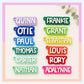 Acrylic Layered Keychain Personalized Bag Tag Custom Monogram Design Name Tag Backpack Accessory Teacher Gift Birthday Present Student Gift Graduation Stocking Stuffer Wire Cable Attachment Custom Name Tag Lunch Bag Identifier Colorful