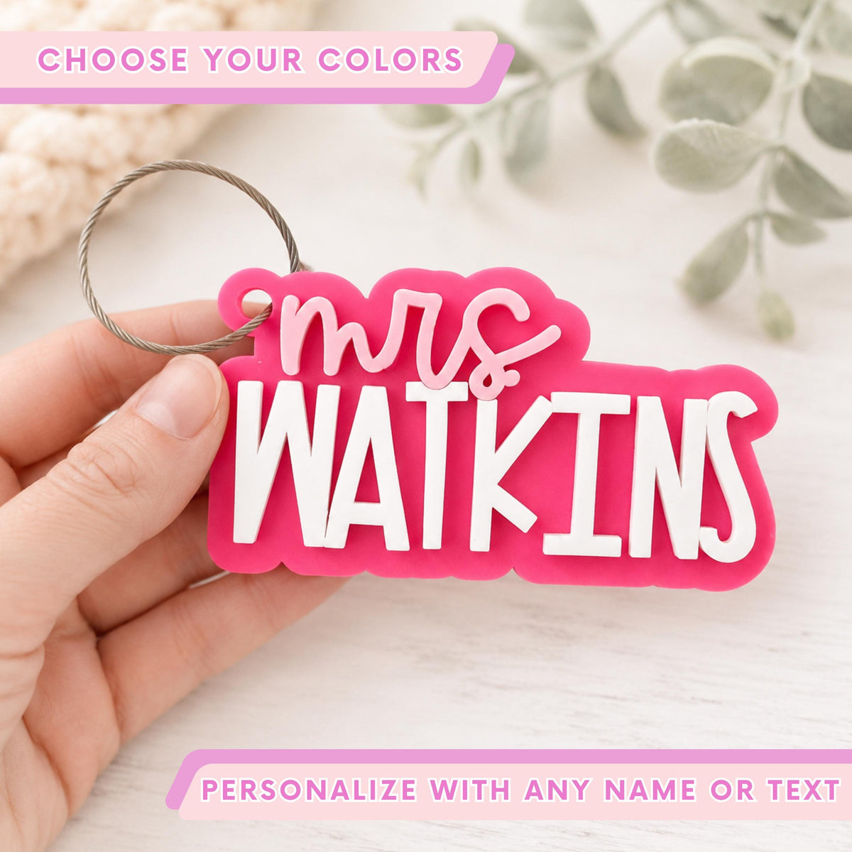 Teacher Gift | Personalized Bag Tag | Personalized Gift | Backpack Tag | Gift for Teacher | Bogg Bag Tag | Stocking Stuffer