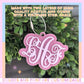 Custom Initial Monogram Keychain Personalized Bag Tag Acrylic Layered Letter Design Backpack Attachment Accessory Sports Bag Identifier Perfect Birthday Gift Stocking Stuffer Student Essential Travel Luggage Tag Durable Quality Construction