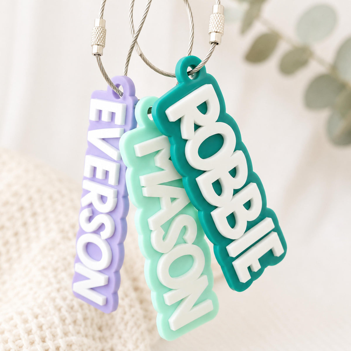Personalized Keychain | Personalized Bag Tag | Personalized Gift | Backpack Tag | Gift for Boy/Girl | Bogg Bag Tag | Stocking Stuffer