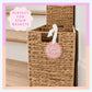 Name Tag Basket Label Custom Acrylic Stair Basket Personalized Tag for Backpacks Luggage Sports Bags Gift for Kids Scallop Easter Basket Tag