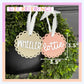 Name Tag Basket Label Custom Acrylic Stair Basket Personalized Tag for Backpacks Luggage Sports Bags Gift for Kids Scallop Easter Basket Tag
