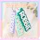 Custom Name Backpack Tag Personalized Acrylic Keychain Engraved Monogram Bag Charm Gift For School Students Zipper Pull Attachment Custom Gift Boy Girl Birthday Present Stocking Stuffer Ideas Layered Acrylic Quality Construction