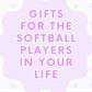 Softball Bag Tag Personalized Gift Acrylic Backpack Charm Keychain Custom Softball Stocking Stuffer Softball Player Gift for Softball Coach