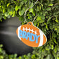 Football Bag Tag Personalized Gift Custom Name Backpack Keychain for Player Sports Gear Tag for Football Team Gift Idea Stocking Stuffer