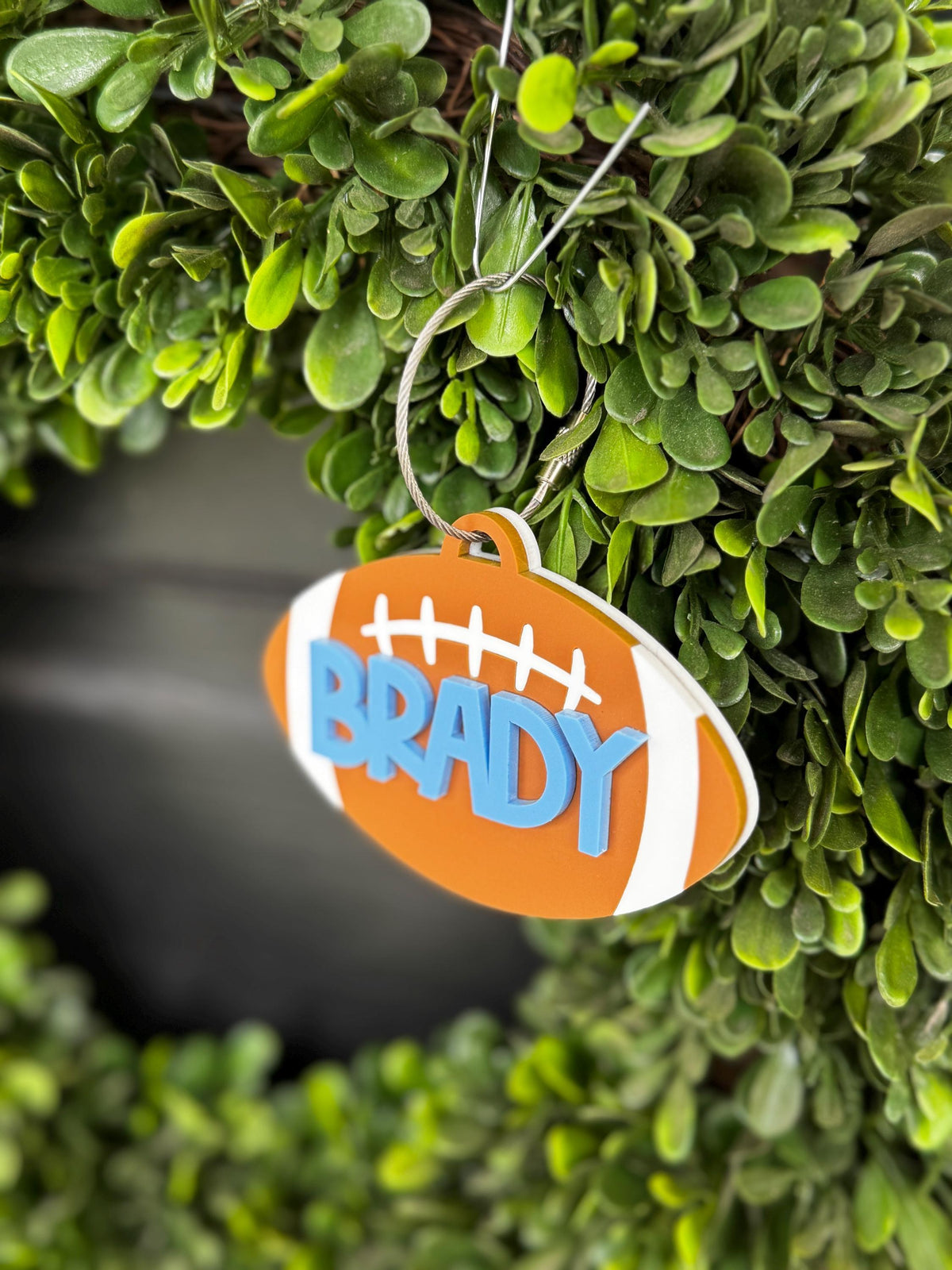 Football Bag Tag Personalized Gift Custom Name Backpack Keychain for Player Sports Gear Tag for Football Team Gift Idea Stocking Stuffer