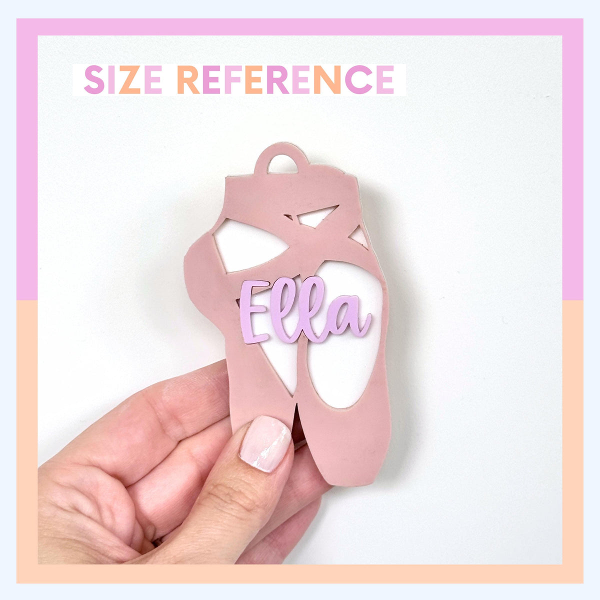 Ballet Bag Tag Personalized Gift for Dancer Keychain Dance Gift for Girl Stocking Stuffer Ballerina Keychain Pointe Shoes Dance Studio Gift