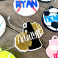 Cheer Bag Tag Custom Cheerleading Keychain Name Cheer Team Gift for Cheer Squad Accessories Cheerleader Stocking Stuffer Backpack Charm