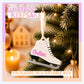 Figure Skating Stocking Stuffer Personalized Ornament Custom Name Christmas Gift Ice Skating Keepsake Holiday Tree Decoration Team Color Design Acrylic Construction Coach Appreciation Present Winter Sport Memento Seasonal Gift Idea Durable