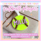Softball Coach Appreciation Gift Custom Ornament Personalized Team Colors Player Name Number Acrylic Keepsake Christmas Decoration Girl Athlete Present Stocking Stuffer Holiday Gift Durable Material Unique Sports Award Team Recognition