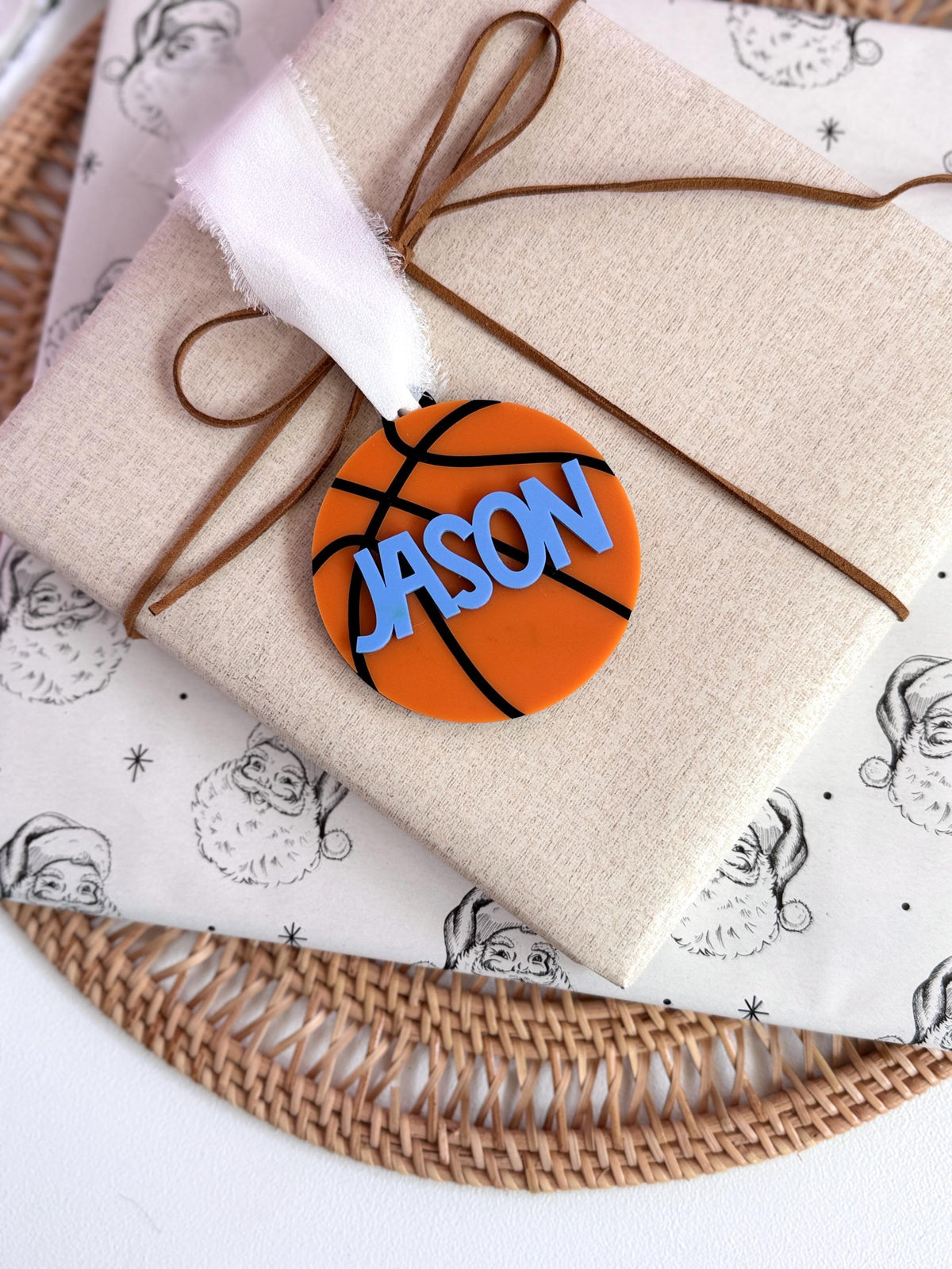 Basketball Ornament Personalized Custom Basketball Player Gift for Sports Team Christmas Ornament Stocking Stuffer Basketball Coach Gift