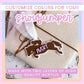 Show Jumping Trainer Gift Custom Ornament Personalized Name Design Equestrian Appreciation Present Horse Jumping Theme Christmas Tree Display Acrylic Keepsake Laser Cut Precision Durable Holiday Gift Customizable Colors Lightweight Ornament