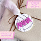 Personalized Volleyball Ornament Christmas Gift Custom Name Acrylic Decoration Holiday Tree Keepsake Volleyball Player Team Memento Coach Appreciation Present Stocking Stuffer Gift Custom Team Colors Design Durable Acrylic Material Season