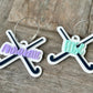 Youth Sports Gift Field Hockey Bag Tag Custom Name Keychain Personalized Player Equipment Identification Acrylic Team Accessory Durable Backpack Attachment Custom Colors Number Design Coach Appreciation Birthday Present Stocking Stuffer
