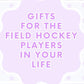 Field Hockey Bag Tag Gift for Girl Personalized Bag Tag Custom Name Keychain Acrylic Sports Tag Field Hockey Team Gift Stocking Stuffer