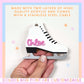 Figure Skating Backpack Tag Personalized Sports Gear Identifier Custom Name Acrylic Keychain Ice Skater Equipment Organization Durable Luggage Tag Perfect Competition Travel Practice Sessions Boy Girl Gift Stocking Stuffer High Quality