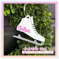 Figure Skating Keychain Skate Team Gift for Girl Stocking Stuffer Figure Skating Bag Tag Personalized Gift Luggage Bag Tag for Ice Skater