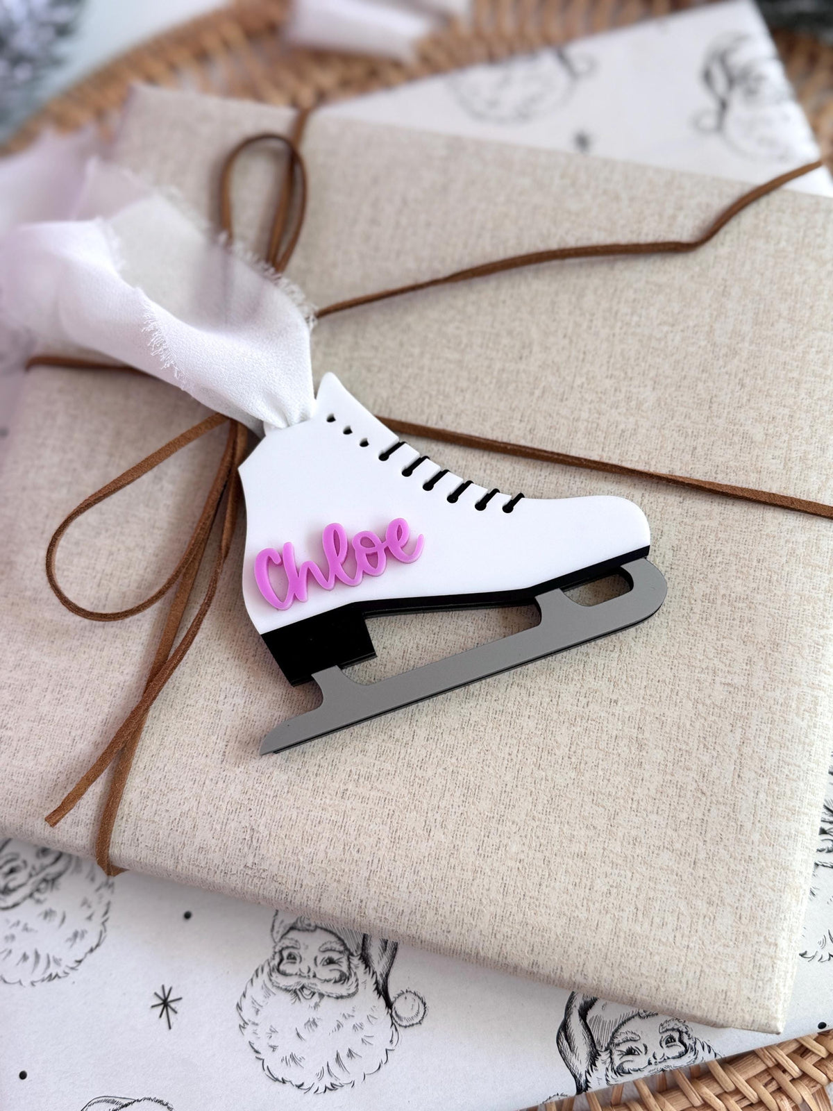 Figure Skating Ornament Personalized Ice Skating Christmas Ornament Figure Skater Gift for Girl Stocking Stuffer Skate Team Custom Ornament