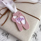 Personalized Ballet Ornament Custom Dance Gift Christmas Tree Decoration Ballerina Name Keepsake Acrylic Hanging Ornament Dance Recital Present Ballet Teacher Gift Student Recognition Holiday Decoration Stocking Stuffer Custom Colors