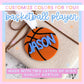 Basketball Coach Appreciation Gift Personalized Ornament Custom Name Number Christmas Tree Decoration Team Colors Keepsake Present Player Recognition Holiday Gift Acrylic Hanging Ornament Stocking Stuffer Boy Sports Memento Durable