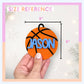 Basketball Ornament Personalized Custom Basketball Player Gift for Sports Team Christmas Ornament Stocking Stuffer Basketball Coach Gift