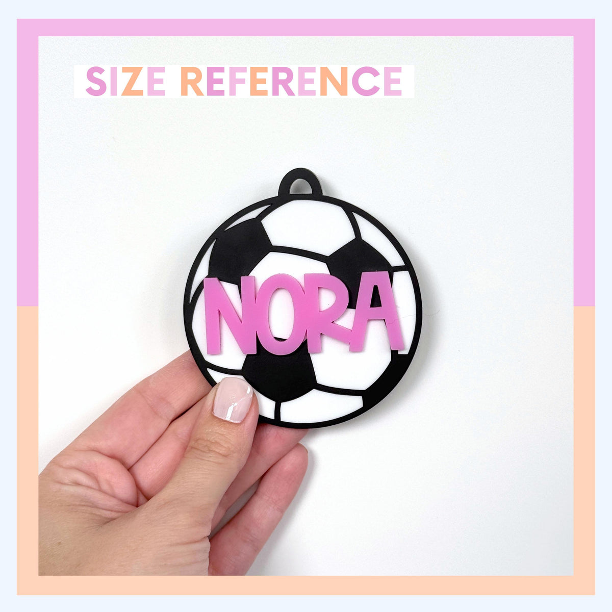 Soccer Bag Tag Personalized Soccer Player Gift Boy Girl Custom Birthday Present Soccer Team Sports Acrylic Backpack Charm Monogram Luggage